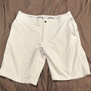 Callaway Men's Tan Flat Front Shorts